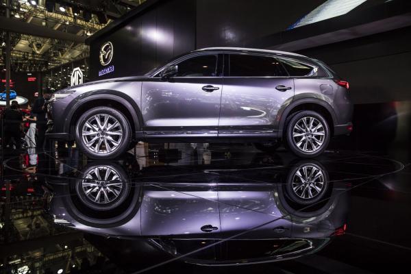 <p>Mazda CX-8&nbsp; на автосалона в Пекин. 25 април 2018. Photographer: Qilai Shen/Bloomberg.</p>
