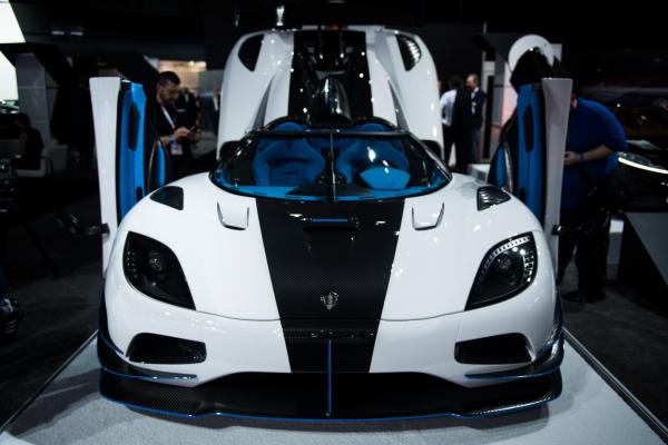 <p>Agera RS на Koenigsegg Automotive AB на Автосалона в Ню Йорк. 12 април 2017.</p>
