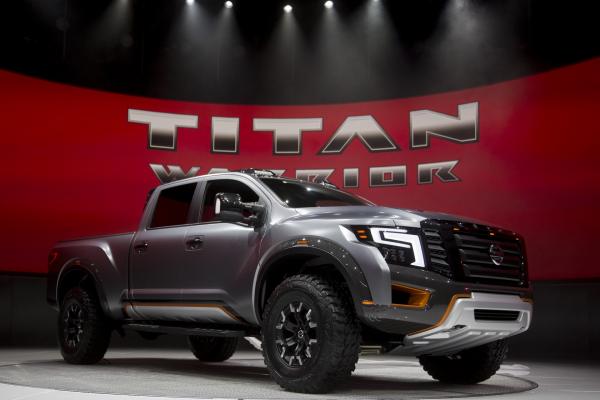 <p>Концептуалният пикап на Nissan Motor Co. Titan Warrior на световната си премиера в Детройт.</p>

<p>Photographer: Andrew Harrer/Bloomberg</p>

<p>&nbsp;</p>
