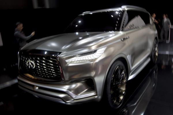 <p>Infiniti QX80 на Nissan Motor Co. на Автосалона в Ню Йорк.</p>
