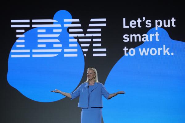 <p>Джини Ромти, гл. изп. директор на IBM на CeBIT 2018, Хановер, Германия. 11 юни 2018. Photographer: Kriztian Bocsi/Bloomberg.</p>
